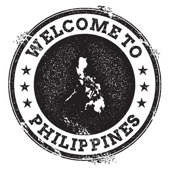 Welcome To The Philippines Stamp